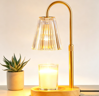 Lampe chauffe-bougie avec minuterie - Chauffe-cire électrique pour bougies, lampes en verre