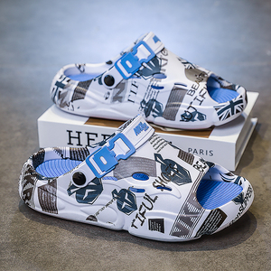 Elegantes Zapatos Casuales de Verano con Estampado de Dos Tonos, Diseño de Plataforma Duradero, Tendencia de Moda - Product Image 1