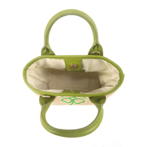 Bolso de Mano Mini de Paja Tejida para Playa, Diseño de Verano con Logotipo Bordado - Product Image 6