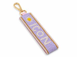 Sstringz Handmade ICON <b>Keychain</b> <b>Personalized</b> Beaded Key Ring Custom Bag Charm Gift Accessory for Keys Backpacks and Handbags - Product Image 2