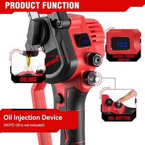 Scie à chaîne sans fil sans balais ONEVAN de 6 pouces, scie électrique pour le travail du bois en DIY, batterie <span class=keywords><strong>Makita</strong></span> <span class=keywords><strong>18V</strong></span> OEM 88VF, outil de coupe de 710W - Product Image 4