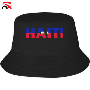 Cappello a Secchiello con Bandiera di Haiti per Tifosi di Calcio, Alta Qualità, Logo Personalizzabile, Berretto Haitiano per Uomo - Product Image 3