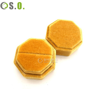 Octagonal Velvet Jewelry Gift <b>Box</b> Set Wholesale Available in Multi Colors for <b>Ring</b> Necklace Display and Storage in Retail Stores - Product Image 1