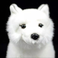 Vente en gros A692 ASTM CPC poupée en peluche de renard à fourrure ornements d'animaux arctiques cadeau pour enfants personnalisé OEM ODM fausse peluche de renard blanc