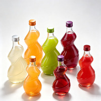 Bouteille en verre torsadée vide 250ml/350ml/500ml pour vin de prune, jus, vin de fruits, tequila, brandy avec bouchon à vis (rechargeable)