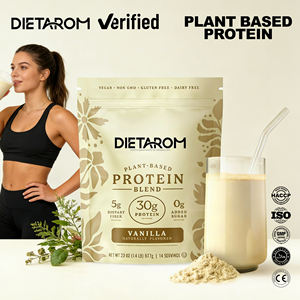 Poudre de protéines végétalienne à la <span class=keywords><strong>vanille</strong></span>, compléments alimentaires pour la musculation, emballage de poudre de protéines, complément alimentaire naturel à base de plantes, endurance longue durée - Product Image 1