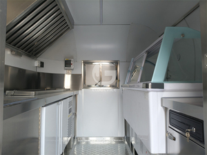 American Mobile Food Cart Stainless Steel Fully Equipped Mobile Food Truck <strong>Trailer</strong> <strong>Ice</strong> <strong>Cream</strong> Station for Fast Food Events - Product Image 6