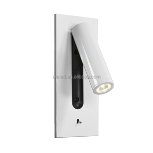 Luz de lectura LED flexible de acero inoxidable, cabecera ajustable, moderna, de aluminio, para hotel, cabecera de pared, cama, lámpara de pared, villa - Product Image 3