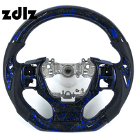 Volant en fibre de carbone forgé bleu personnalisé pour Lexus ES IS GS LS NX RX IS350 LX470 2015 2016 2017 2018 2019 2020