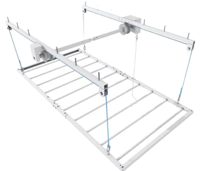 Ceiling Storage Shelf Lifting <b>Rack</b> Single Tier Metal Height Adjustable for Garage Basement Ceiling Storage - Product Image 1