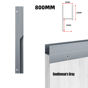 Vente directe d'usine-Poignée de traction invisible sans fente pour armoires et tables de chevet-Modèle Lightning-Poignée en aluminium - Product Image 2