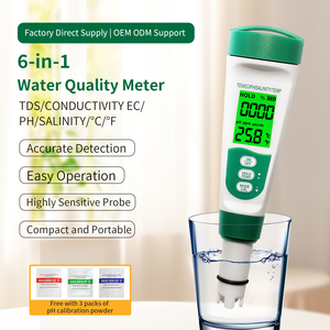 Analyseur de qualité de l'<span class=keywords><strong>eau</strong></span> MF51 multiparamètres 6 en 1 : pH, salinité, conductivité, TDS, résistivité, température - Product Image 4