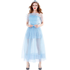 Disfraz de Cosplay de Halloween para mujer de <span class=keywords><strong>Frozen</strong></span>, <span class=keywords><strong>vestido</strong></span> <span class=keywords><strong>blanco</strong></span> como la nieve de Palacio, para mujer, para mujer - Product Image 5