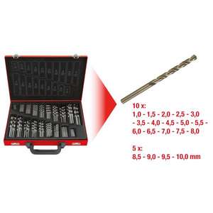 KS TOOLS-330,3640 Juego de brocas helicoidales de 1-10mm (170 piezas)-EAN 4042146211083 Juego de brocas EAN - Product Image 1