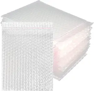 Free Sample Bubble Out Bags Self-Sealing Double Walled Shipping Bubble Out Pouch Bags Bubble Cushioning Wrap Bags