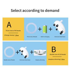 S.W सौंदर्य पेशेवर सौंदर्य सैलून दीपक एलईडी 16X ताल प्रकाश आवर्धक कांच के साथ ताल का नेतृत्व किया - Product Image 4