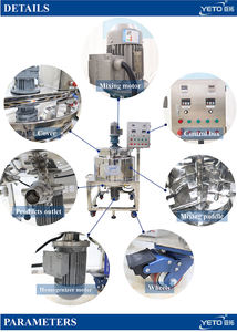 100L Stainless Steel Shampoo Manufacturing Equipment Electric Yogurt Wax <strong>Making</strong> Viscous Liquid Dispenser Heating Mixing <strong>Machine</strong> - Product Image 5