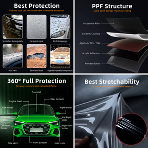 HIGHCOOL Wholesale Transparent TPU PPF Film High Gloss Hydrophobic Self Healing Clear Paint Protection Film for Cars - Product Image 2