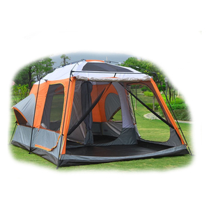 Tente de camping en gros de Chine, deux chambres, double couche, pour la famille, pour le camping en plein air - Product Image 3
