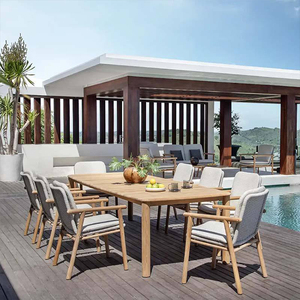 Juego <span class=keywords><strong>de</strong></span> Muebles <span class=keywords><strong>de</strong></span> Jardín <span class=keywords><strong>de</strong></span> Estilo Nórdico <span class=keywords><strong>de</strong></span> Alta Gama, <span class=keywords><strong>Mesas</strong></span> y Sillas <span class=keywords><strong>de</strong></span> Teca para Patio, Muebles <span class=keywords><strong>de</strong></span> Exterior Impermeables, Sillas <span class=keywords><strong>de</strong></span> Teca para Patio <span class=keywords><strong>de</strong></span> Hotel - Product Image 6