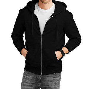 Sweat-shirt à capuche zippé pour homme, coupe classique, en molleton de coton, décontracté, pour l'automne et l'hiver, veste à capuche douce et chaude - Product Image 2