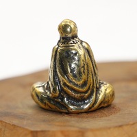 Statue de Bouddha Rétro en Bronze en Gros, Bodhisattva Zen, Ornement Figuratif pour Cérémonie du Thé et Bâtonnets d'Encens