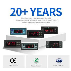 Etc-961 điều khiển nhiệt độ giá 230V <span class=keywords><strong>LCD</strong></span> điều chỉnh cho phòng lạnh Đen Led điều khiển nhiệt độ làm lạnh - Product Image 2