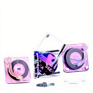 Llavero de acrílico NFC con disco de música, mini álbum personalizado para colgante periférico Square Star - Product Image 1