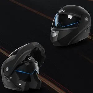 SUBO新来者最佳销售安全翻转摩托车头盔，带内遮阳板，每个人负担得起的双镜头摩托车头盔