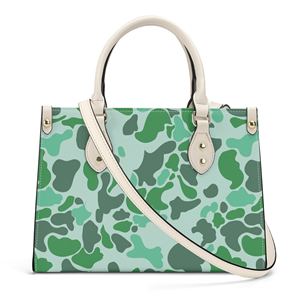 New Women <strong>pink</strong> Camo Print Custom PU Leather Handbag <strong>Purse</strong> Tote Bag Cloud Camo Zipper Crossbody Bag Large Size Shoulder Bag - Product Image 3