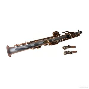 Saxofón <span class=keywords><strong>soprano</strong></span> en Si bemol, marca Eastern Music, de alto rendimiento, con acabado satinado plateado. - Product Image 3
