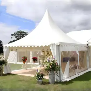 Tentes blanches de chapiteau de mariage de pagode de belvédère de jardin pour la partie extérieure d'événement