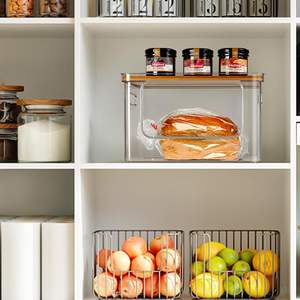 Clear Trash Bag Holder Bamboo Bag Storage Organizer Dispenser Garbage Bag Dispenser - Product Image 4