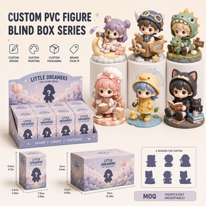 Fabricant de <span class=keywords><strong>jouets</strong></span> miniatures 3D personnalisés en PVC, style dessin animé, boîte mystère, pour la vente en gros de <span class=keywords><strong>jouets</strong></span> streetwear et de cadeaux pour magasins. - Product Image 1