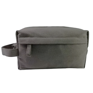 Custom Waterproof Waxed Canvas Toiletry Bag Travel Cosmetic <strong>Pouch</strong> <strong>for</strong> <strong>Men</strong> - Product Image 1
