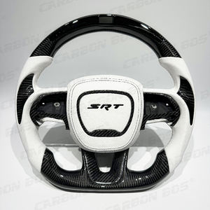 डोगो के लिए सफेद स्टीयरिंग व्हील के साथ एलईडी कार्बन फाइबर स्पोर्ट स्टीयरिंग व्हील के साथ डोगो के लिए व्हाइट स्टीयरिंग व्हील - Product Image 2
