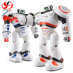 1701B télécommande jouet Robot Intelligent Programmable <span class=keywords><strong>artillerie</strong></span> intelligente tir danse bleu Orange - Product Image 1