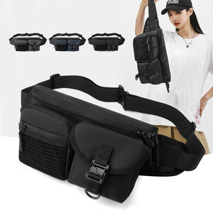 WePower – sac de poitrine en nylon imperméable pour hommes, sac de taille pour sports de plein air, sac à bandoulière, printemps 2023, noir, gris, bleu foncé - Product Image 3