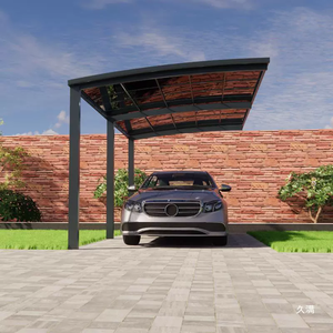 Sistema de cochera de aluminio de aleación doble personalizado Tirador <span class=keywords><strong>diagonal</strong></span> simple de un solo lado Estacionamiento al aire libre Toldo Refugio Estacionamiento de automóviles - Product Image 4