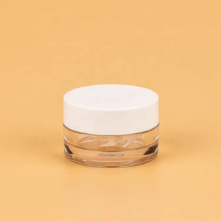 De plástico de embalaje cosmético 5g 10g 15g 20g redondo pequeño Petg puede bálsamo de labio de contenedor