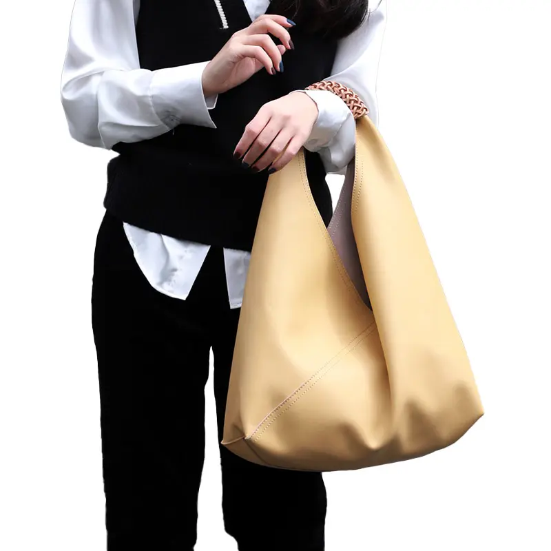 Hot Style Large Capacity Ladies Shoulder Bag Genuine Vegan Leather Tote Bags for Women