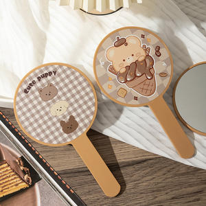 Hot Sale Factory Wholesale High Quality Cartoon Bear Pattern Round Travel Makeup <strong>Mirror</strong> Compact Portable Pocket Size - Product Image 4