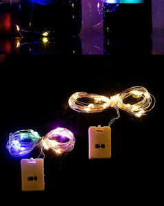 <span class=keywords><strong>Mini</strong></span> <span class=keywords><strong>guirlande</strong></span> lumineuse <span class=keywords><strong>LED</strong></span> <span class=keywords><strong>à</strong></span> fil de cuivre, alimentée par piles, pour décorations de Noël, de mariage et de fêtes, indice de protection IP68 - Product Image 2