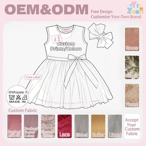 Vestido <span class=keywords><strong>de</strong></span> Princesa Elegante <span class=keywords><strong>y</strong></span> Bonito sin Mangas para Fiesta <span class=keywords><strong>de</strong></span> Cumpleaños para Niña <span class=keywords><strong>de</strong></span> 7 Años, Vestido <span class=keywords><strong>de</strong></span> Tul con Tirantes <span class=keywords><strong>y</strong></span> Lazos <span class=keywords><strong>de</strong></span> Cinta - Product Image 2