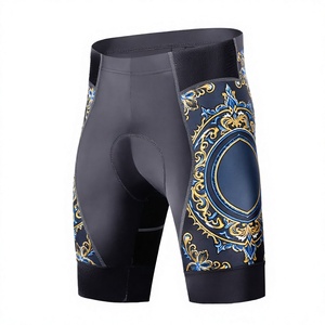 <b>Men's</b> Gel Padded <b>Cycling</b> <b>Shorts</b> Sublimation Print Moisture Wicking Fitted <b>Short</b> Length Bike Tights - Product Image 2