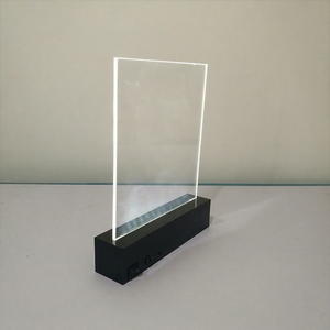 Soporte de Acrílico para Letreros LED con Panel Iluminado, Soporte de Letreros Luminosos para Mostrador, para Tiendas y Exposiciones - Product Image 1