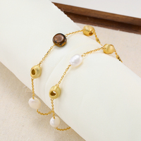 Bracelet superposé en argent S925 avec perles œil de tigre, nouveau style vintage élégant et unique pour femme, bracelet de perles haut de gamme, cadeau