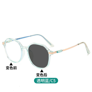 Thời trang Chống ánh sáng màu xanh Kính đọc sách photochromic 2-in-1 Kính mát đa năng tiến bộ đa tiêu Chí Kính đọc sách - Product Image 5
