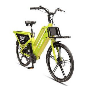 Bicicleta eléctrica popular de 350W con motor trasero para reparto de comida, cuadro de 26 pulgadas, entrega rápida, DP4, con cuadro de aleación de 26 pulgadas con H - Product Image 3