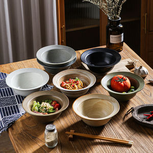 Tazón Grande de Cerámica para Servir Postres, Ensaladas y Cereales, Vajilla de Porcelana para Restaurantes y Hoteles Temáticos - Product Image 4